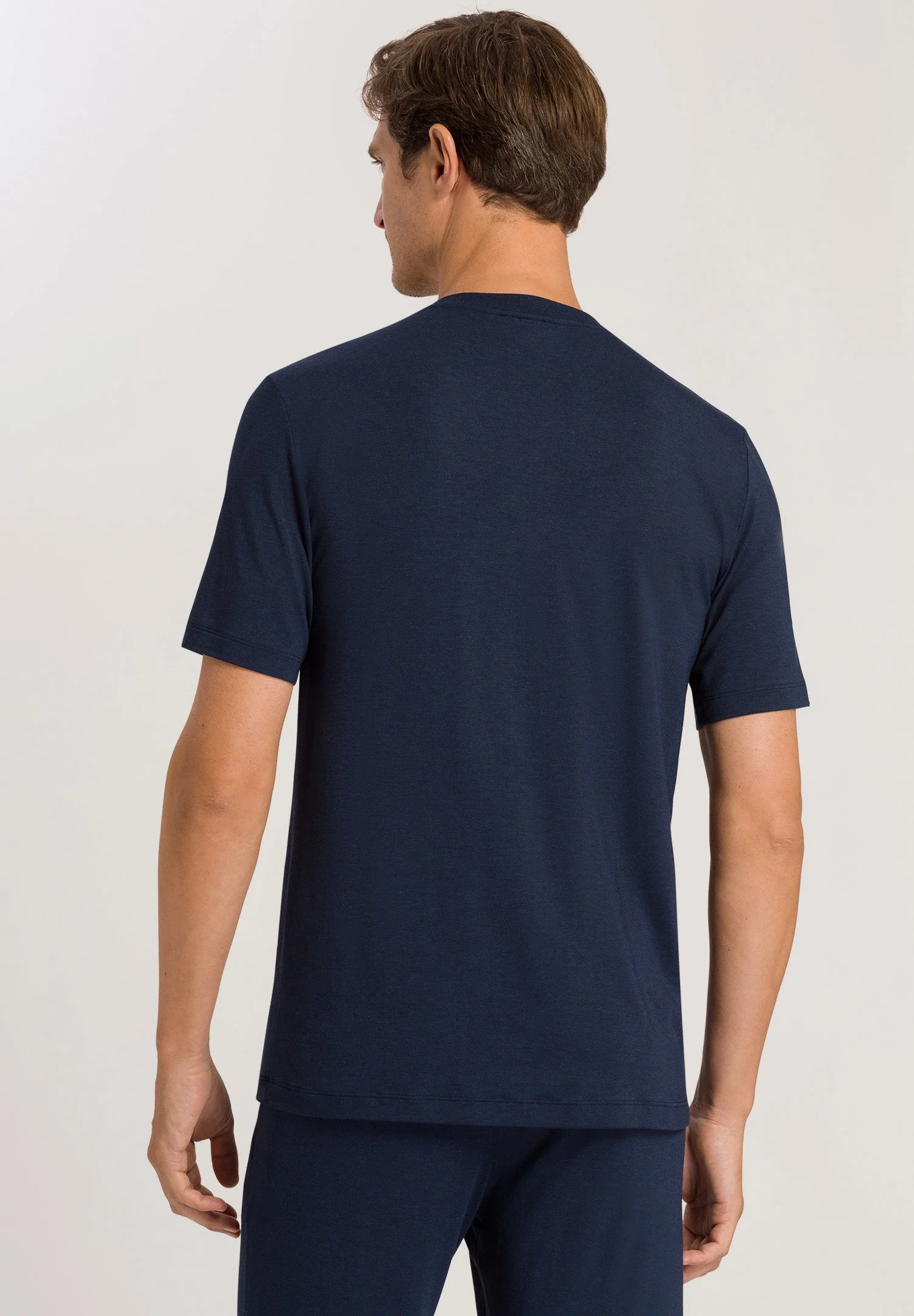 Casuals S/SLV Shirt V-Neck | deep navy 075035-071610 - Image 4