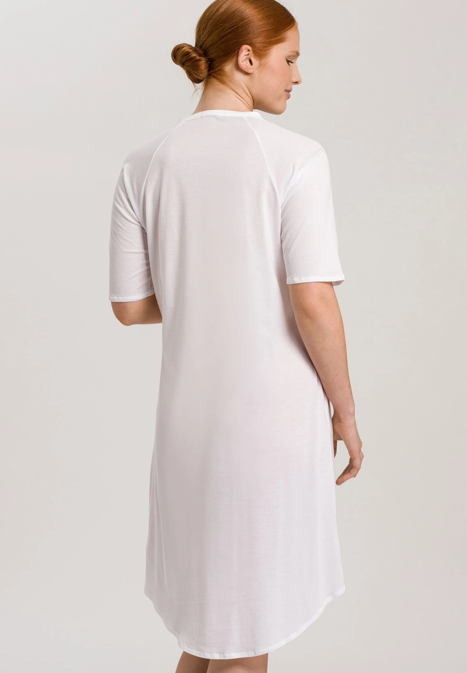 Cotton Deluxe S/SLV Nightdress 100cm | white 077954-070101 - Image 4