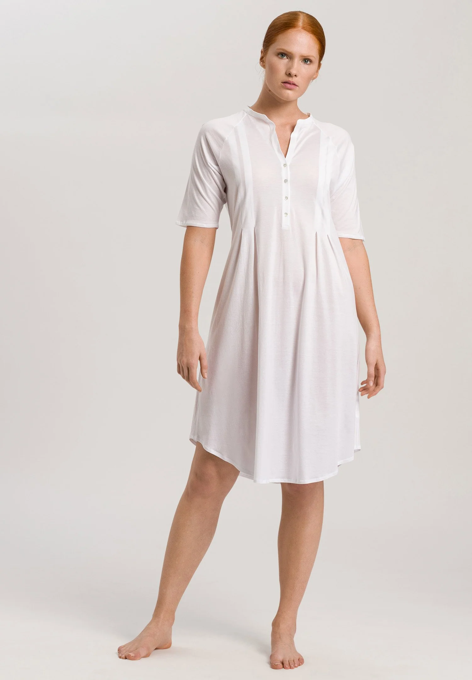 Cotton Deluxe S/SLV Nightdress 100cm | white 077954-070101 - Image 5