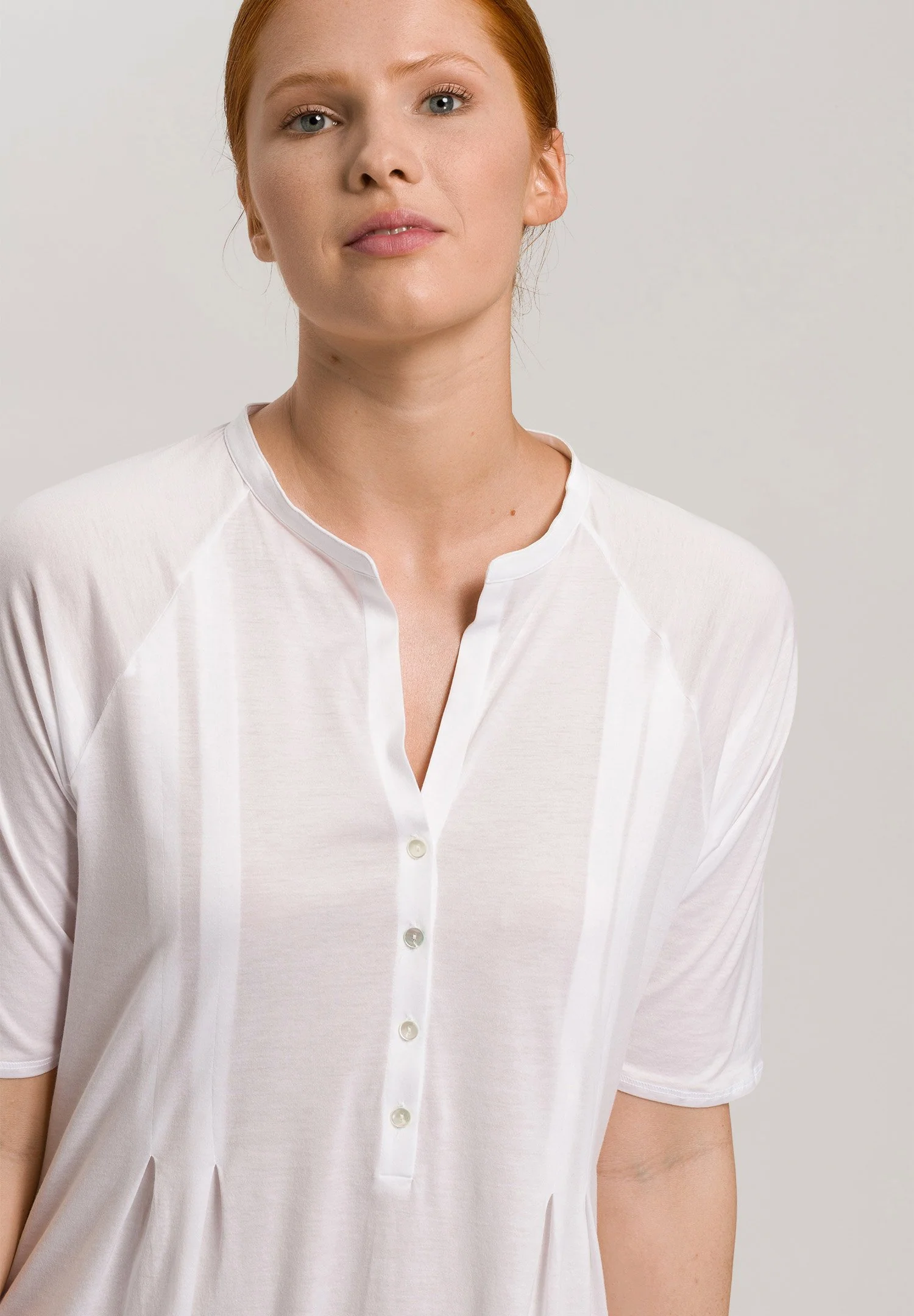 Cotton Deluxe S/SLV Nightdress 100cm | white 077954-070101 - Image 6