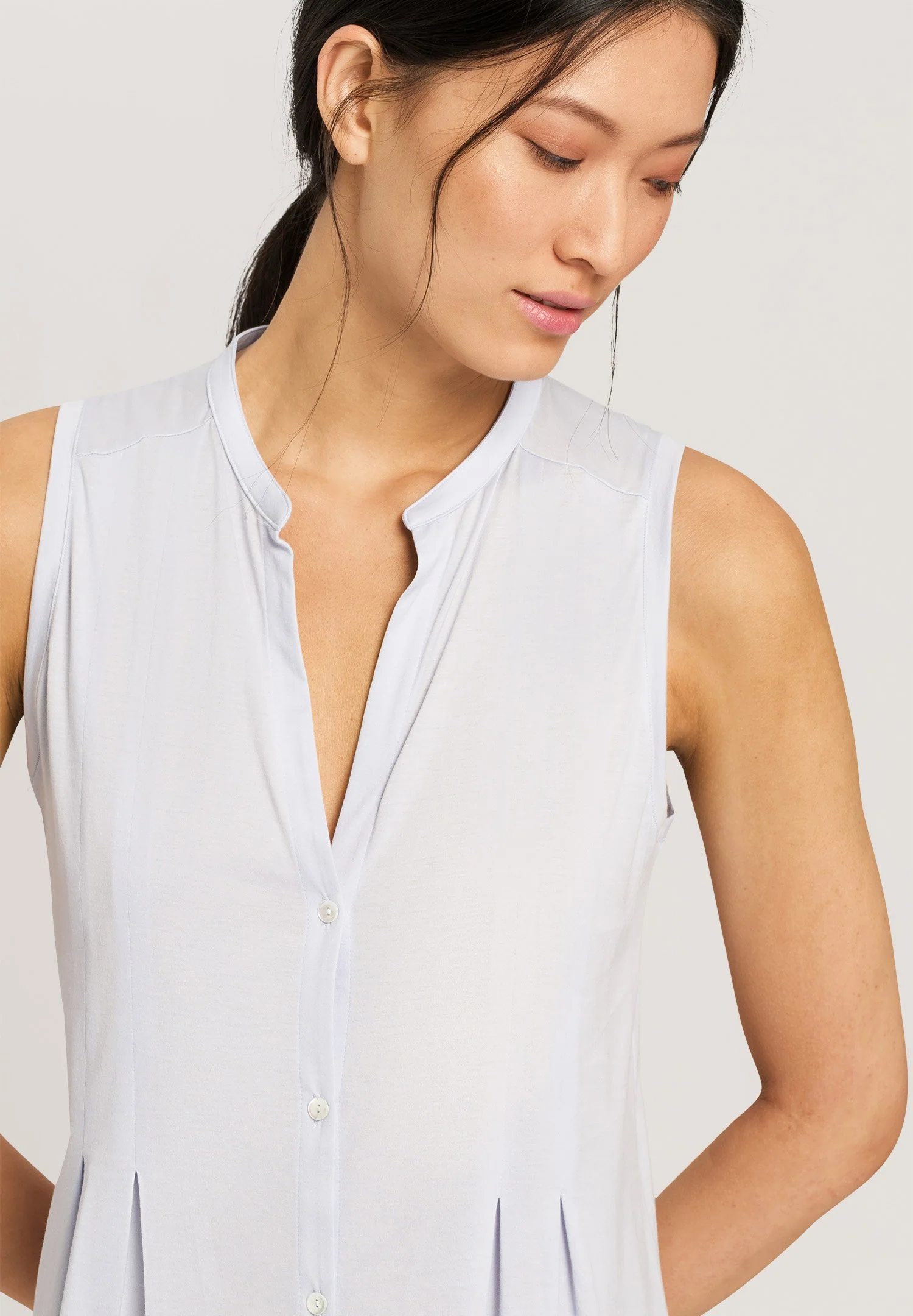 Cotton Deluxe Sleeveless Nightdress 90cm | blue glow 077952-070511 - Image 6