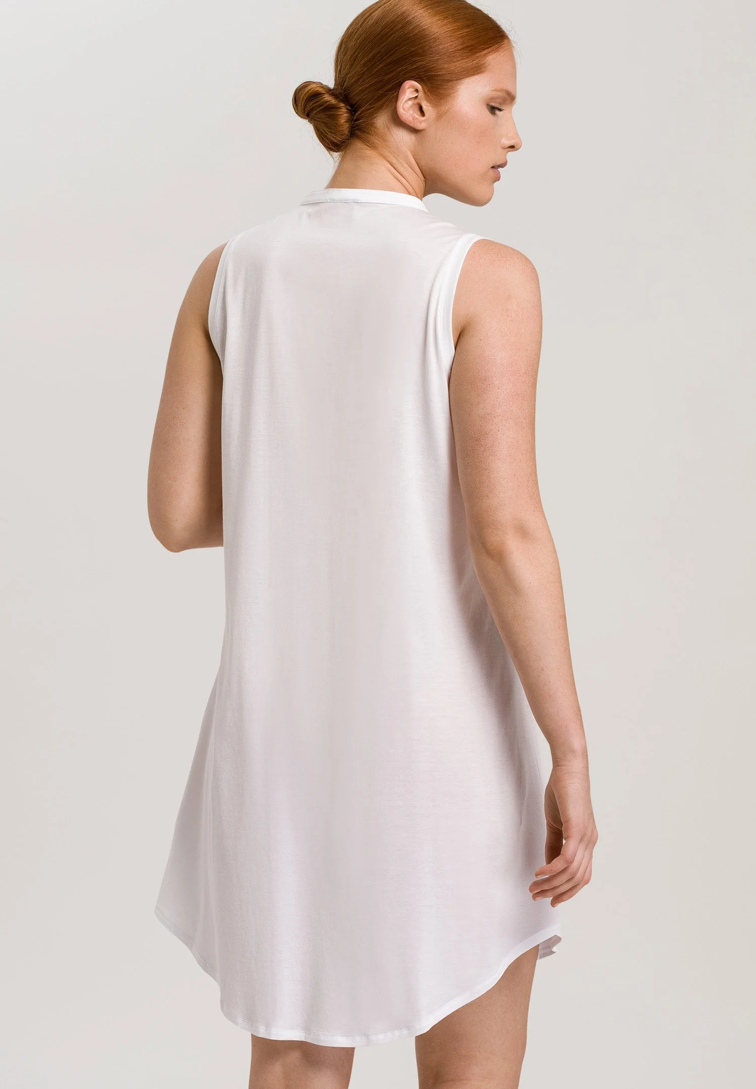 Cotton Deluxe Sleeveless Nightdress 90cm | white 077952-070101 - Image 4