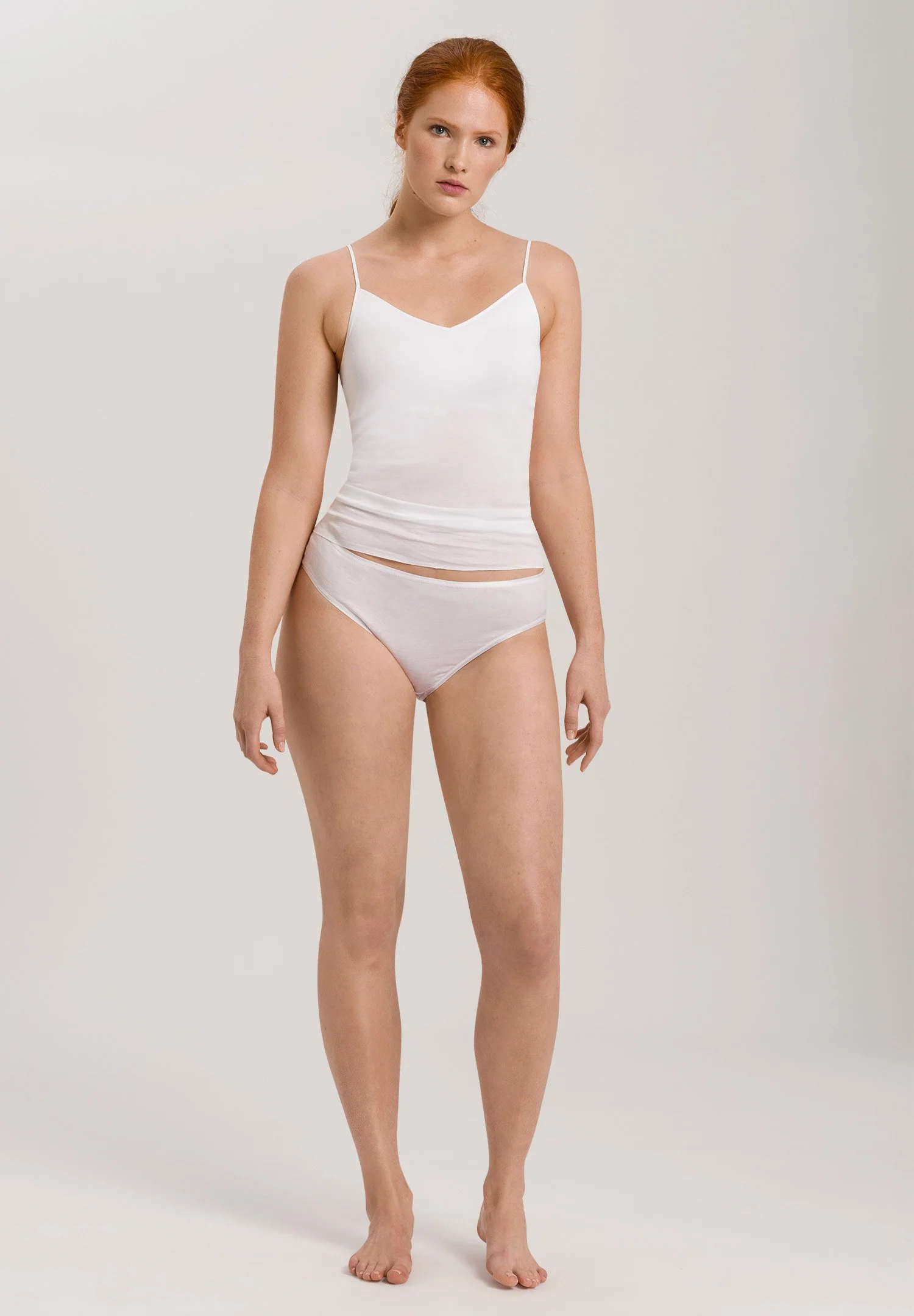 Cotton Seamless Padded Spaghetti Top | white 071605-070101 - Image 5