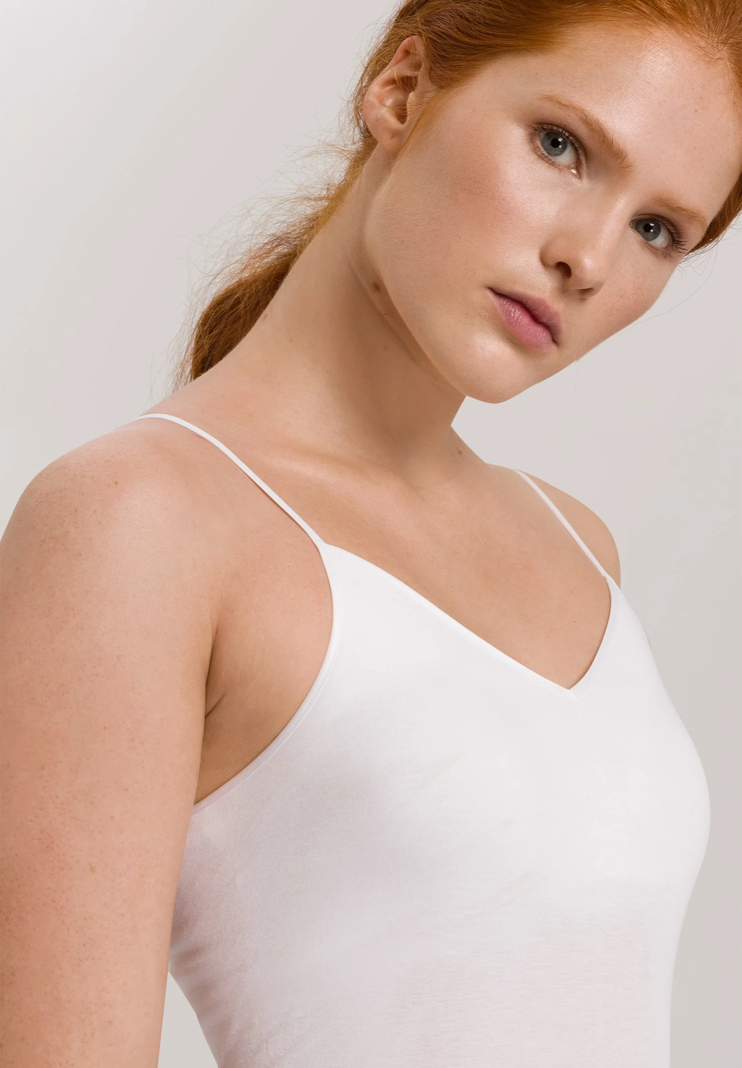 Cotton Seamless Padded Spaghetti Top | white 071605-070101 - Image 6