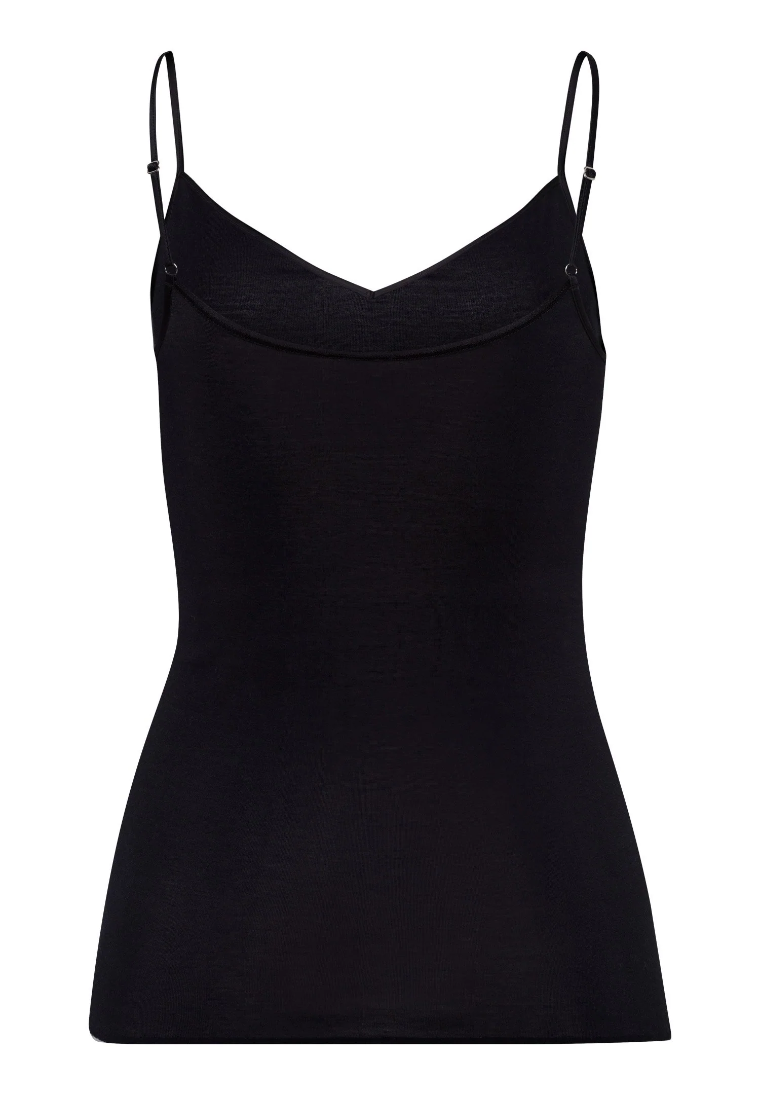 Cotton Seamless Spaghetti Top | black 071601-070019 - Image 3