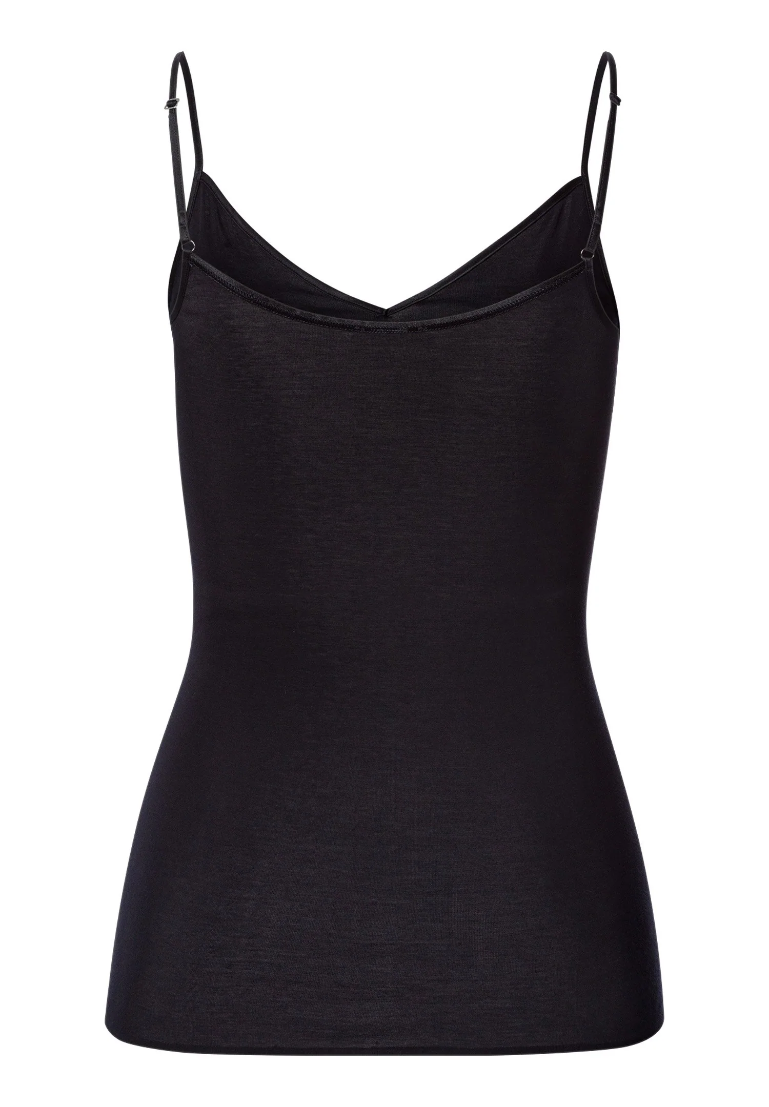 Cotton Seamless Spaghetti Top | black 071618-070019 - Image 3