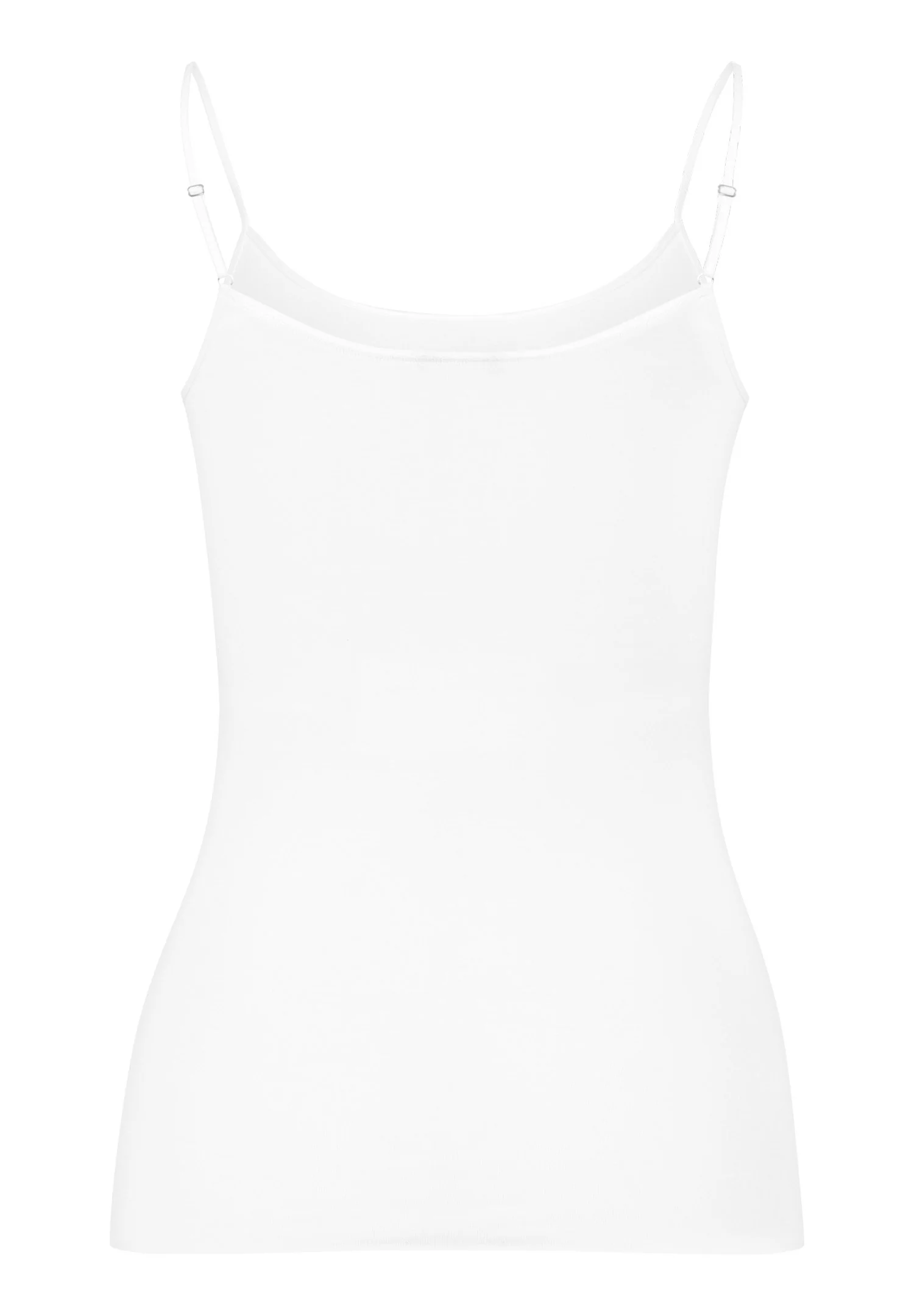 Cotton Seamless Spaghetti Top | white 071600-070101 - Image 3