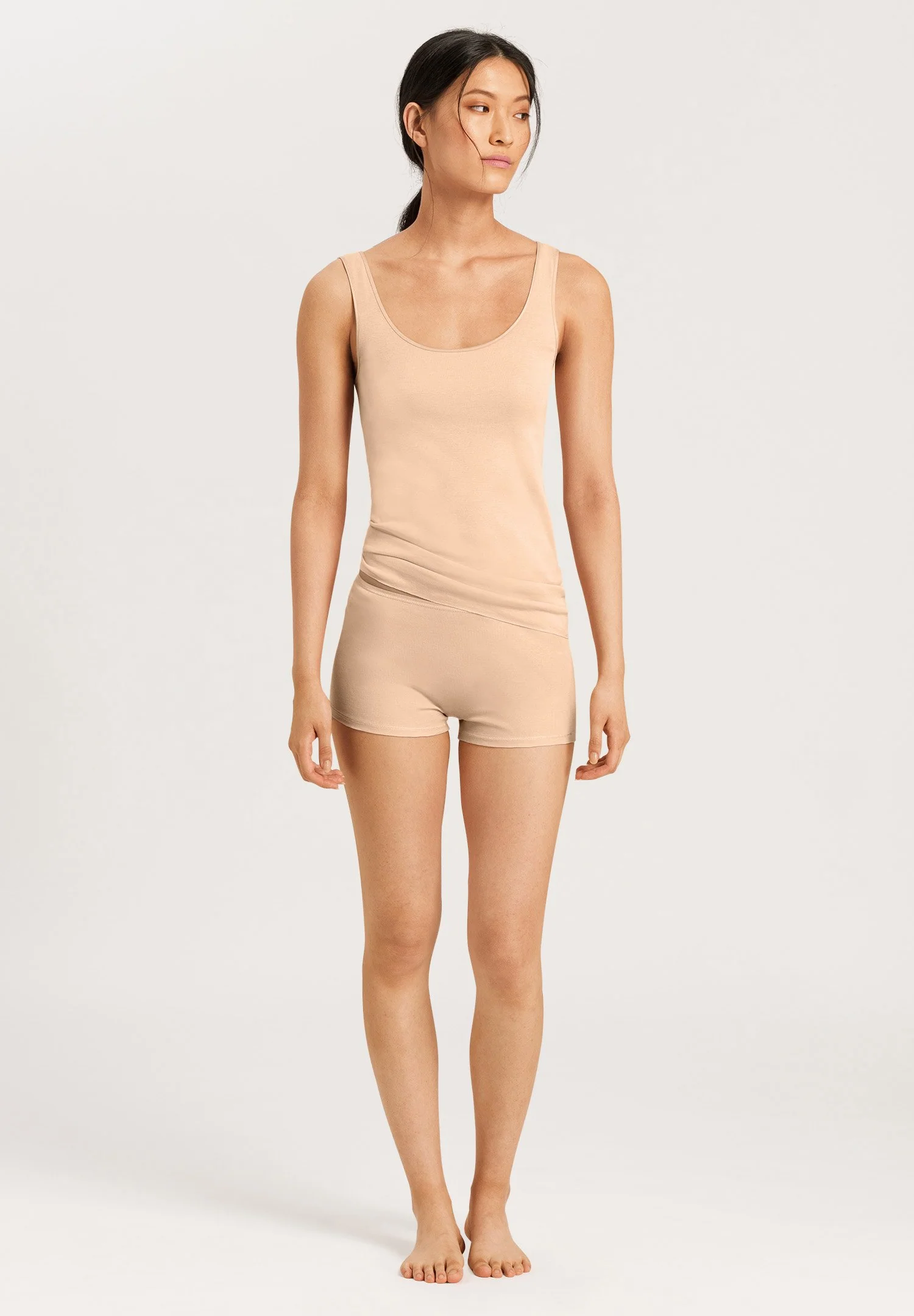 Cotton Seamless Tank Top | beige 071604-070274 - Image 5