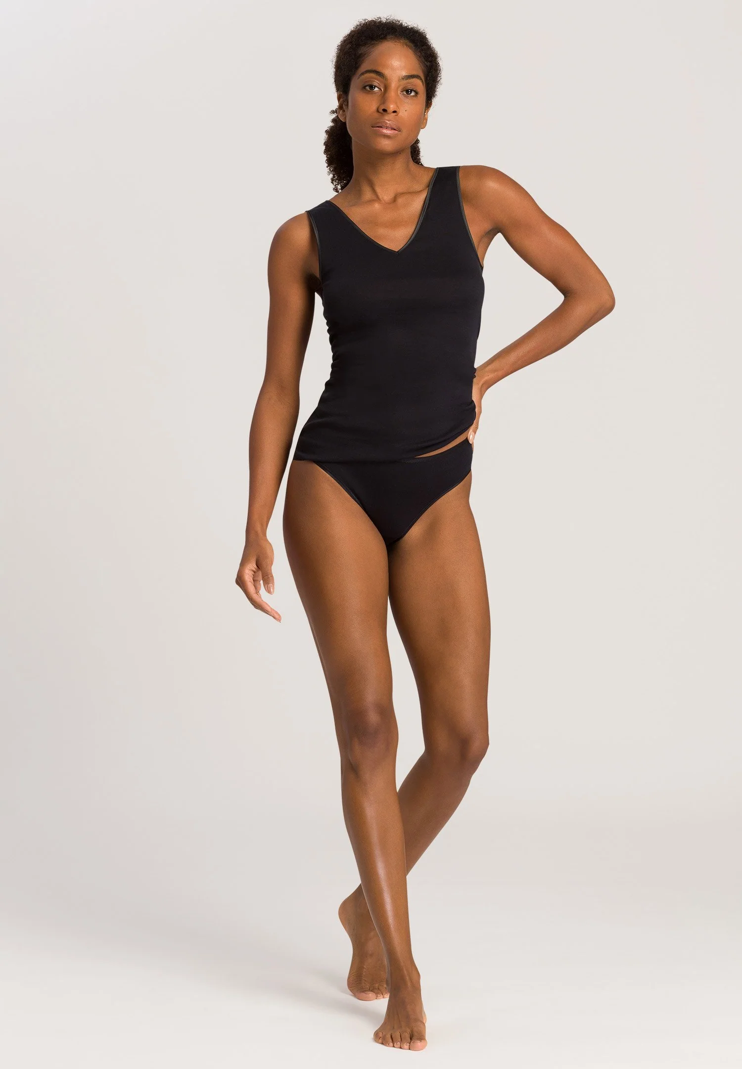 Cotton Seamless Tank Top | black 071602-070019 - Image 5