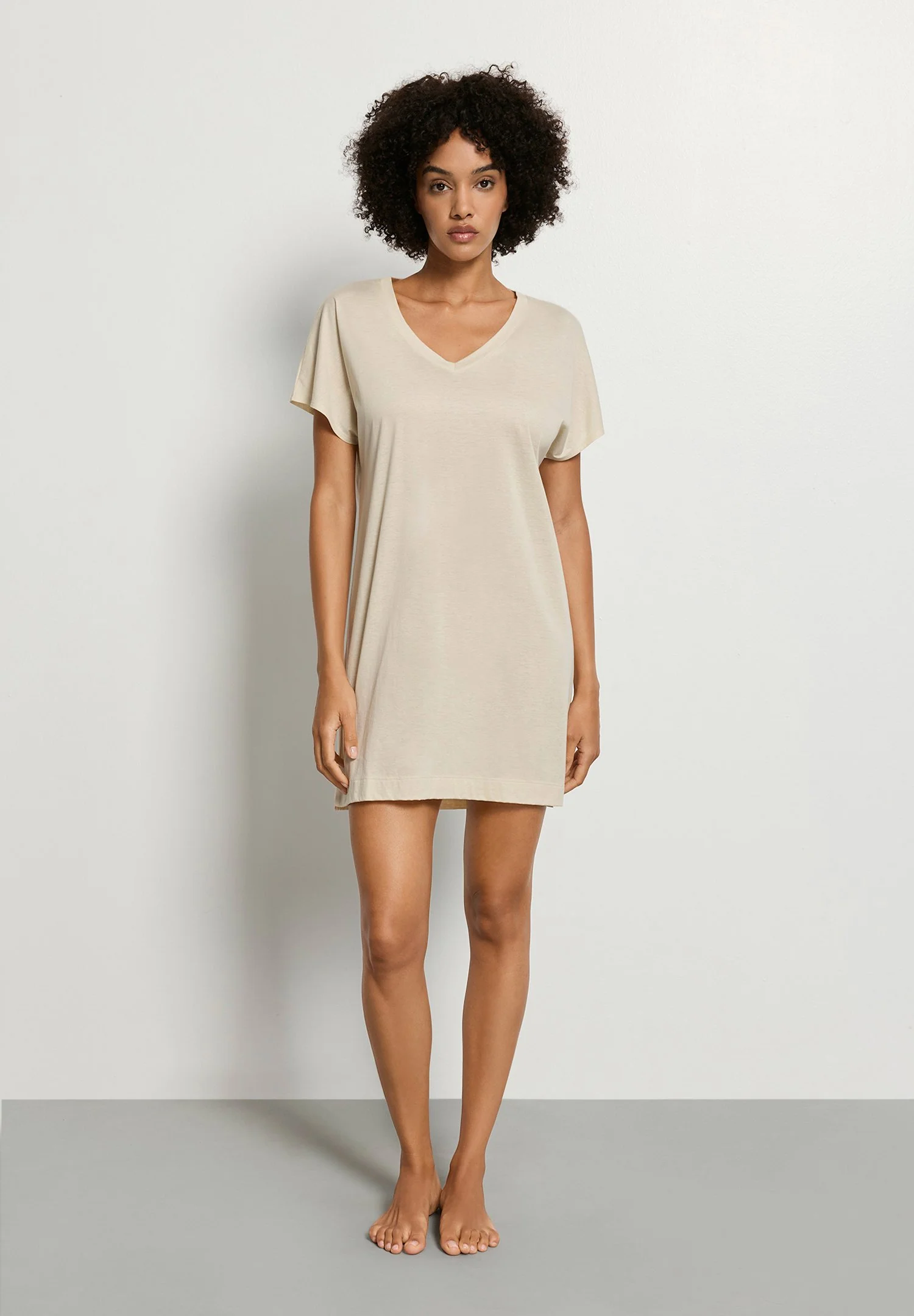 Laura S/SLV Nightdress 85cm | oyster gray 077111-072671 - Image 5