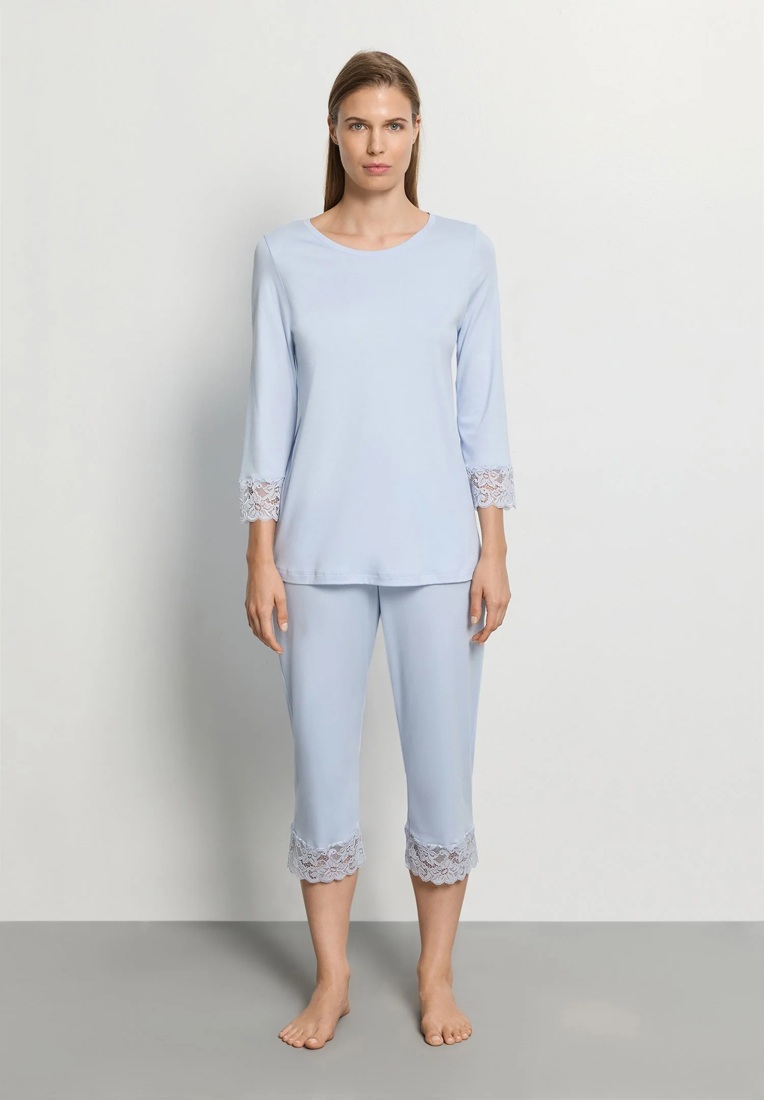 Moments NW 3/4 SLV Pajama | blue dove 077928-072581 - Image 3