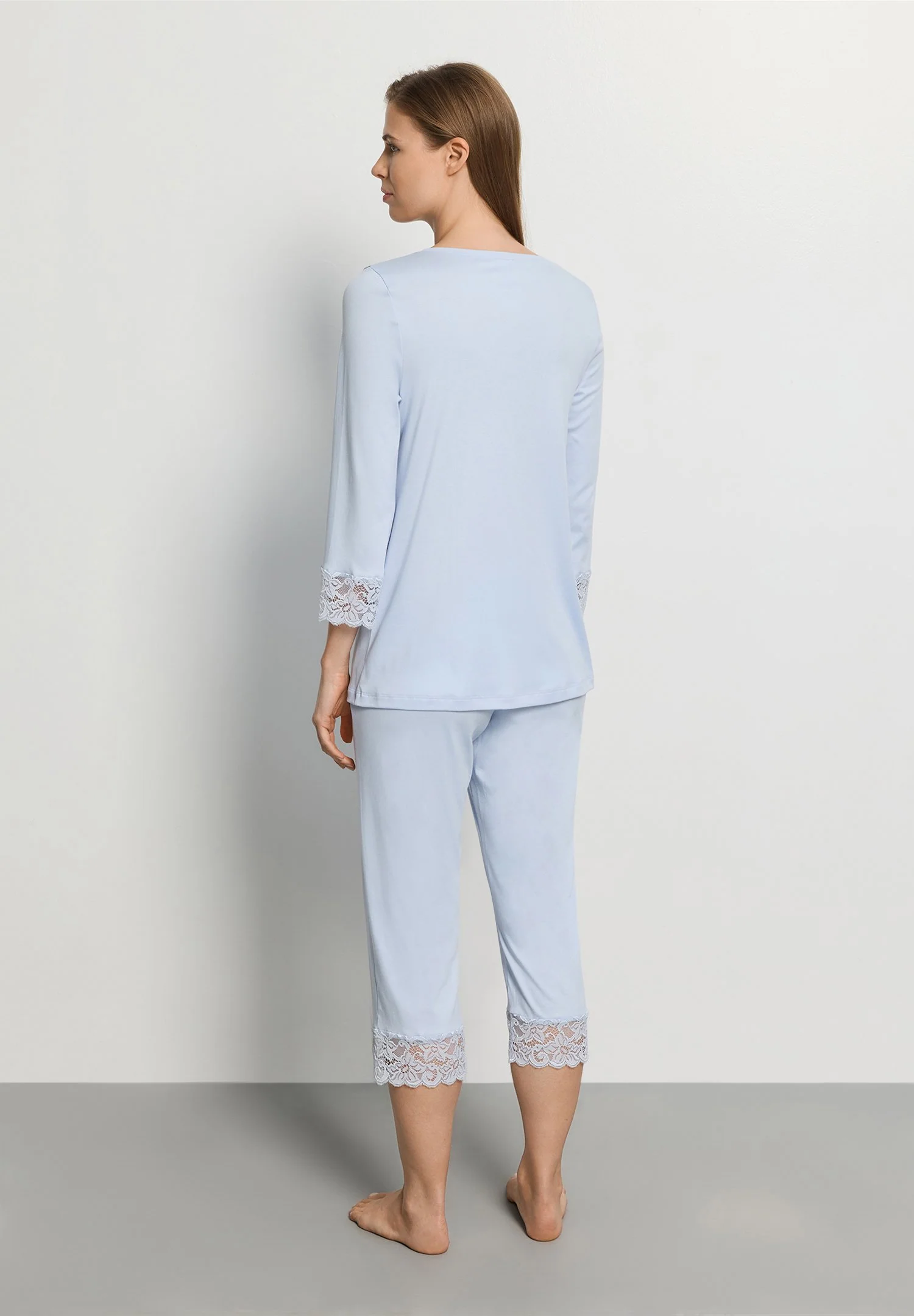 Moments NW 3/4 SLV Pajama | blue dove 077928-072581 - Image 5