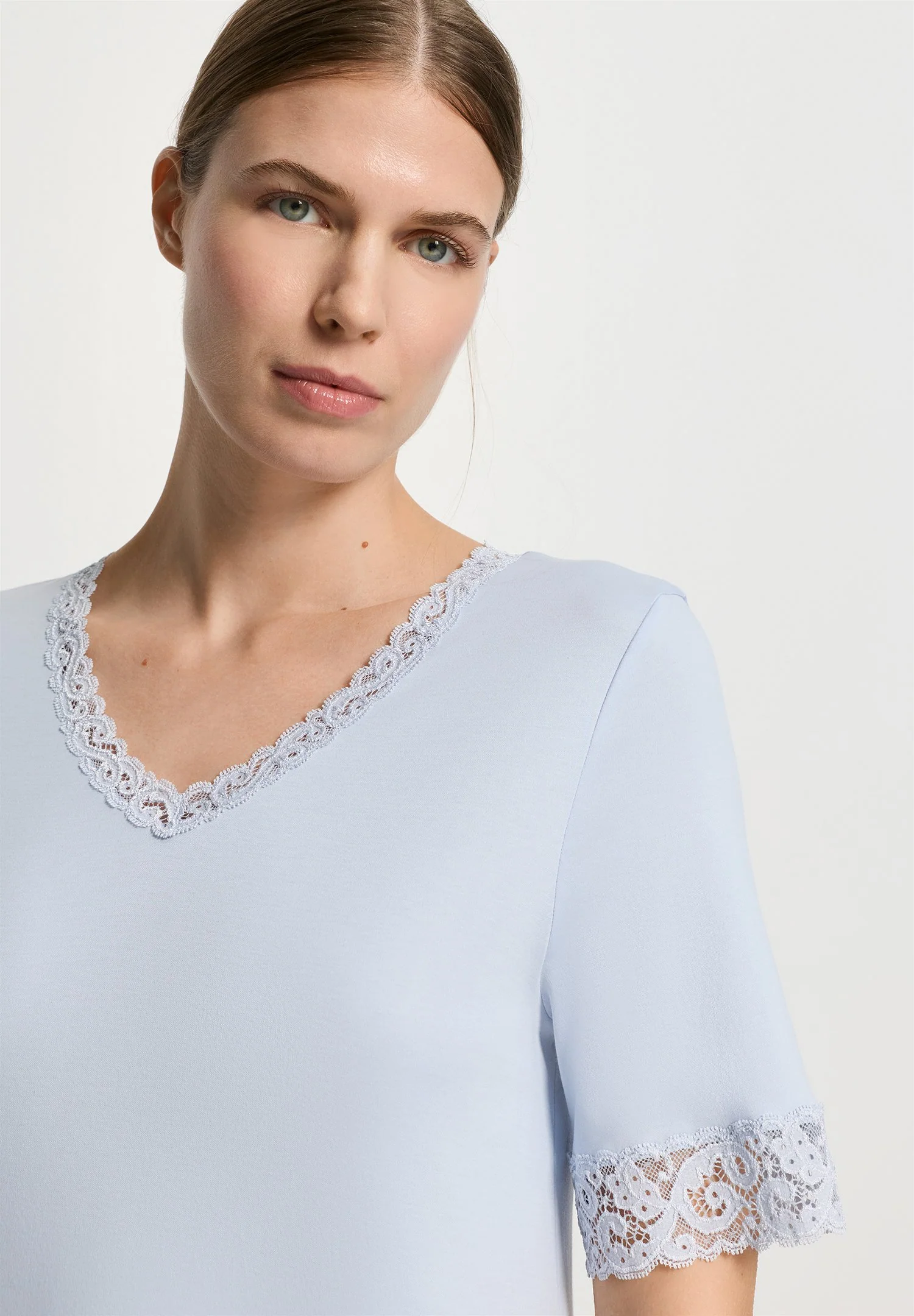 Moments NW S/SLV Nightdress 100cm | blue dove 077040-072581 - Image 6